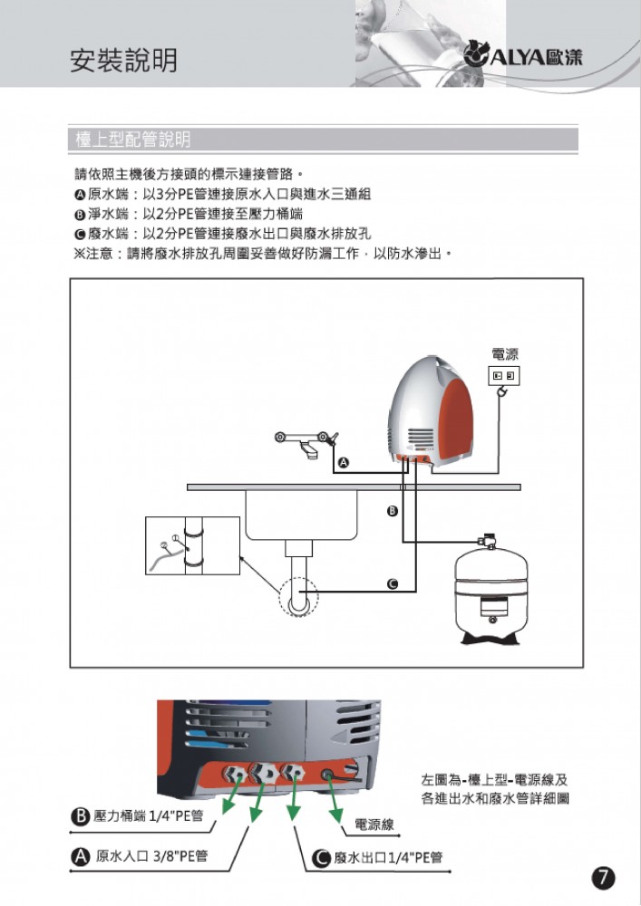 歐漾淨水RO-808_RO逆滲透純水機